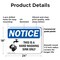 Signmission This Is A Hand Washing Sink Only With Symbol, 24 in W x Rectangle, Plastic OS-2PACK-NS-P-1824-L-16684 - alternate 4